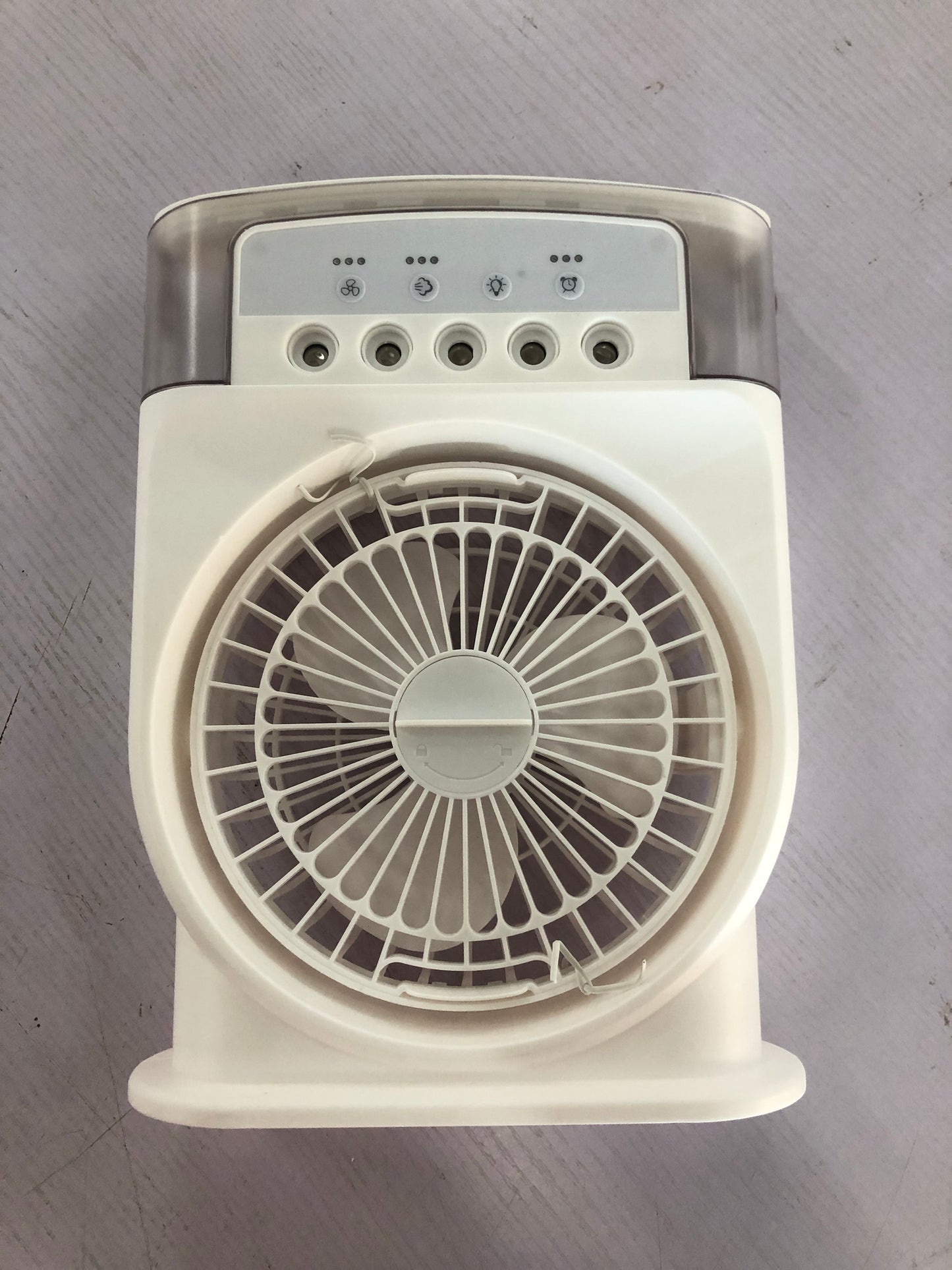 Portable USB Air Conditioner Fan – 2-in-1 Personal Cooler & Humidifier with LED Lights