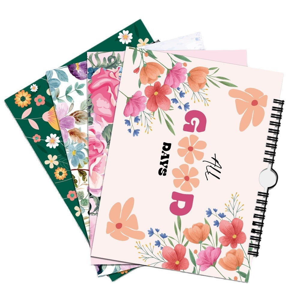 Flower Theme Inspirational Notepad – Daily Motivation Meets Elegant Design