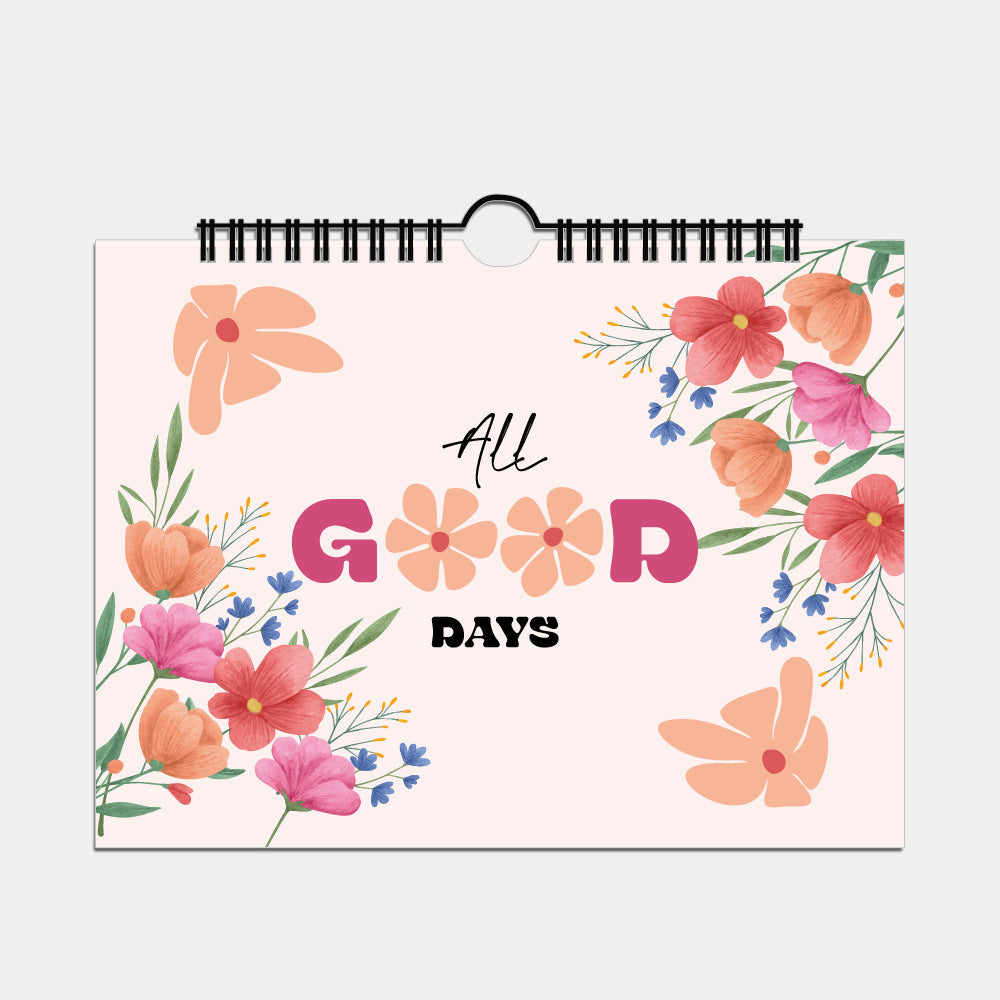 Flower Theme Inspirational Notepad – Daily Motivation Meets Elegant Design