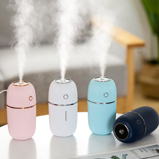 Portable USB Humidifier – 300ML Mini Moisture Solution with LED Mood Light