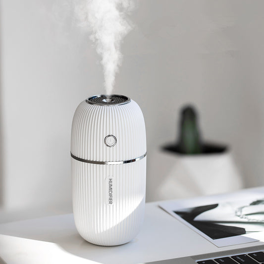 Portable USB Humidifier – 300ML Mini Moisture Solution with LED Mood Light